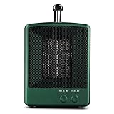 ZHKGANG Keramik Heizlüfter,Energieeffizienter Kleiner Raumheizer Für Schlafzimmer, 1000W Tragbare Heizung Mit Automatischer,Heizung Heater - Retro Design Für Schlafzimmer,Büro,G