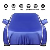 vollgarage Abdeckung Hagelschutzplane Autoabdeckung Kompatibel mit Hyundai I10, Hyundai I20, Hyundai I30N, Hyundai Kona, Hyundai Tucson | Automobile Indoor Outdoor Protection (Color : Blue)