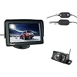 Buyee® AUTO 4.3 'TFT LCD Monitor + Rückfahrkamera +Funk KFZ Sender+Empfänger Kamera-Auto-hintere Ansicht KIT Rückfahrsystem Wireless S