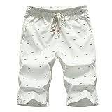 Saoye Fashion Strand Shorts Der Sommer Legere Herren Shorts Dry Quick Kleidung Herren Beach Shorts Atmungsaktiv Kurze Hosen Shorts Kleider 981 Männer Nnlich (Color : Ivory, Einheitsgröße : XXL)