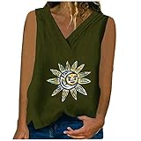 Beste Freunde Tshirt Damen Mode Bedrucktes Loose Pullover Sweatshirt Hemd Langarmshirts Tops für Frauen und Teenager Mädchen Oberteile Baumwoll Leinen ärmelloses T-Shirt mit V-Ausschnitt Linenb