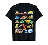 TShirt Bagger Junge Fahrzeuge Baustelle Kinder T-S