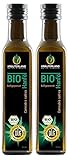 Kräuterland - Bio Hanföl 500ml (2x250ml) - 100% rein, hoher Anteil an Omega 3-6-9 Fettsäuren, kaltgepresst, vegan in Premium Qualität - Frischegarantie: mühlenfrisch direkt vom H