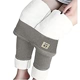 Thermo-Leggings Damen Winter Fleece-Gefütterte-Strumpfhose High Waist Dicke Blickdicht Thermohose Frauen Lang Warme Shape Leggins Haushose Teenager Mädchen Weich Bequeme Sportleggings Pyj