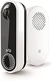 Kabellose Arlo Essential Video Doorbell & Chime 2 Bundle, 1080p, WLAN, Bewegungsmelder, 2-Wege-Audio, Sirene, Nachtsicht, mit 90-tägigem Arlo Secure Plan Testzeitraum, AVDK2001