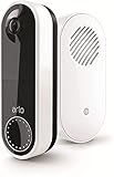 Kabellose Arlo Essential Video Doorbell & Chime 2 Bundle, 1080p, WLAN, Bewegungsmelder, 2-Wege-Audio, Sirene, Nachtsicht, mit 90-tägigem Arlo Secure Plan Testzeitraum, AVDK2001