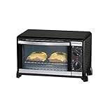 ROMMELSBACHER Kleinbackofen BG 950 'Speedy' - 10 Liter Backraum, 2 Quarzheizelemente, Temperatur von 80 - 230 °, Ober-/Unterhitze, Zeitschaltuhr, antihaftbeschichteter Backraum, Doppelverglasung