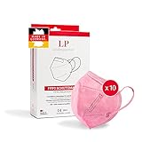 ProPulsan Lindenpartner FFP2 Maske Pink Batik, 10 Stück, Made in Germany, CE Zertifizierte, Hygienische Atemschutzmask