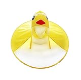 Kinder Ente Regenmantel UFO Regenmantel Kinder Regenschirm Cartoon Umhang für Kinder (Ente Regenmantel, S)