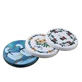 Axentia Kochplattenabdeckung, 4 teilig, Abdeckung für Herdplatten, 2x 16 cm und 2x 20 cm, Abdeckung mit klassisches Design, Metall, sortierte M
