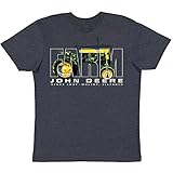 John Deere Navy Short Sleeve T-Shirt Graphic Tee Farm-Navy-XXL