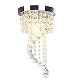 Dellemade Mini Stil 1-Leuchtet Kristall kronleuchter Modern Deckenleuchte Für Treppenhaus, Bar, Küche, Esszimmer,