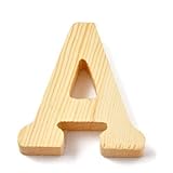 Holzbuchstabe/Buchstabe'A' (Natur / 8 cm)