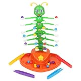 Tisch-Lernspielzeug, Kinder-Spaß-Tanz-Käfer-Spielzeug, Tisch-Puzzle-Spiel, Schüttelspielzeug, Raupe-Perlen-Spiel für Eltern-Kind-Interaktion, F