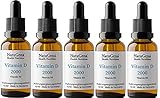 NatuGena Vitamin D für ein starkes Immunsystem, 5x15 ml, 5x 525Tropfen, 1 Tropfen alle 2 Tage Familienpackung 5er Pack (5)