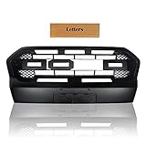 Ranger T8 Wildtrak 2018 2019 2020 2021 Modifizierter Kühlergrill Ranger Raptor Grill mit schwarzen Buchstaben, Mattschwarz (nicht mit LED)