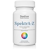 NatuGena SpektrA-Z, Multivitamine von A-Z, umfangreiches Spektrum an bioaktiven Vitaminen und Mineralstoffen, 360 Kapseln für 3 M