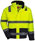 Nitras Motion TEX Viz 7143 Bomber-Warnschutzjacke - EN 20471 - Gelb - 2XL