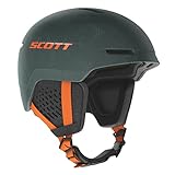 SCOTT Helm Skihelm Track Plus sombre green/pumpkin orange S