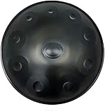 CAJOLG Stahlzungentrommel, HandPan Stahlzunge Trommel, d-Moll-Akkord Drum, 22-Zoll / 55cm Folk Schlaginstrument, 10-Ton Tamburin Trommel, mit Drum Tasche und Geschenk-Zubehör 432 H