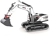 Ferngesteuerter LKW 1:14 22CH 2.4G RC Legierung Bagger Modell 4-in-1 Crusher Claw Drill Metall Volleimer Funktions Baufahrzeuge Spielzeug für Kinder Erw