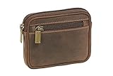 LEAS Gürtel- und Hüfttasche mit Gürtellasche Echt-Leder, braun Vintage-C