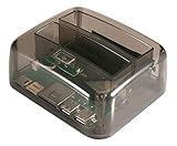 WirelessFinest Festplatten-Dockingstation Hub USB 3.0 2.5 3.5 Zoll IDE SATA I/II/III Dual Slots Kopie Externer HDD Duplikator mit TF & SD