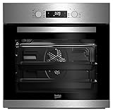 Beko BIM22300X Backofen Elektro / A / 66 L / Heißluft mit Ringheizkörper / 3D Kochen / Simple Steam Reinigungsfunktion / 8 Heizarten / silb