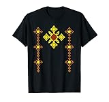 Traditionelle Äthiopisches Kreuz T shirt Ethiopian C