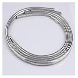 YOBAIH Kabelkanal KabelhüLle 1 stücke Edelstahl Metallgewinde Schlauch Metall Wellpappe Schlauch Wire Hülse Edelstahl Metallschlauch (Color : ID51mm OD58mm)