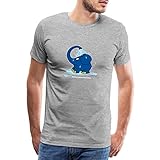 Spreadshirt Sendung Mit Der Maus Kleiner Elefant Dusche Männer Premium T-Shirt, L, G