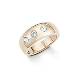 s.Oliver Damen-Ring Swarovski Elements Edelstahl Kristall weiß Gr. 56 (17.8) - 524308