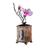 AERVEAL Papierhalter Tissue Box Resin Rollenpapiertuch-Halter, Shell Blumenschmuck Serviette Box, Upscale Serviette Organizer Für Wohnzimmer Couchtisch (Farbe: Gold)/G