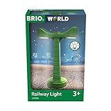 BRIO World 33836 LED-Schienenbeleuchtung - Zubehör für die BRIO Holzeisenbahn - Empfohlen ab 3 J