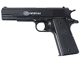 Nerd Clear Softair-Pistole Colt 1911 A1 H.P.A. mit Metallschlitten Federdruck ca. 21,6 cm 6mm lang  0,5 Joule ab 14 J