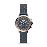 Fossil Damen Analog Quarz Smart Watch Armbanduhr mit Edelstahl Armband FTW5031