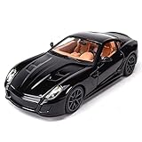 HLDC Für Ferrari 599 GTO Sportwagenmodell 1: 24 Maßstab Statische Diecast Fahrzeugmodell Spielzeug Auto (Color : Black)