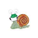 YUNHOME Brosche Clips Broschen Anstecknadeln Anstecknadel Rhinestone Lachen Schnecke Brosche Cartoon Insekt Lustige Broschen Für Frauen Bankettparty Frauen Brosche Hut Tasche Zubehö