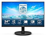 Philips 241V8LA- 24 Zoll FHD Monitor, AdaptiveSync (1920x1080, 75 Hz, VGA, HDMI) schw