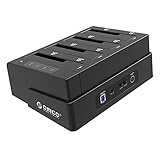 ORICO 4-Bay USB 3.0 SATA Festplatte Dockingstation Cloner für 2,5 / 3,5 Zoll SATA III HDD / SSD - Schw