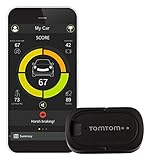 TomTom Curfer (Dashboard zur Fahrtenbewertung, Erweiterte Fahrzeugdaten, Fahrzeugsuche, Fahrtenanalyse, Auszeichnungen für Ihren Fahrstil, schwarz)