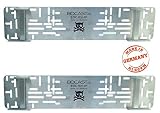 BOCAST Edelstahl Kennzeichen Schnellwechselhalter PKW 520mm Set (zwei Stück) für Österreich und D