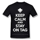 Guild Wars 2 Dragon Asura Human Action Games 2021 T-Shirt Keep Calm and Stay On Tag Oversize Cotton for Men Black XL