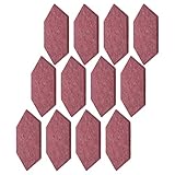 Schallabsorptionsplatte, 15 cm Sechskant-Akustikplatten Klebebefestigung für Aufnahmestudios für Heimbüros(Purpur)