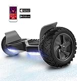 RCB Hoverboard 8.5' Scooter Elektro Scooter, APP Steuerfunktion, E-Skateboard mit Geländewagen für alle Gelände 8.5' Hummer Integrierte LED-Bluetooth mit leistungsstarkem Motor, Geschenk fü