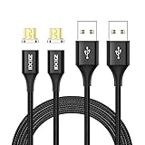 ZIIXII Magnetisches Micro USB Kabel Nylon [2Stück 1m] Magnet Micro USB Ladekabel Datenkabel Android Schnellladekabel für Samsung Galaxy S7/S6/J7/J5,Xiaomi,Huawei,Wiko,Nexus,Nokia,Kindle,Echo D