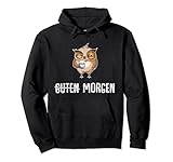 Guten Morgen Eule Kaffee Müde Lustiger Arbeits Spruch Pullover H