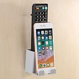 Meijin Wandmontierte Handy-Ladebuchse, Universalhalterung, Display-Ständer, Aufhänger-Haken (Farbe: Grau)