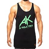 SMILODOX Herren Tank Top AK Tank - Regular fit ärmelloses Oberteil mit Rundhals, Größe:M, Color:Schw