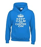 Kapuzenpullover mit Aufschrift 'Keep Calm And Canter On', Türk